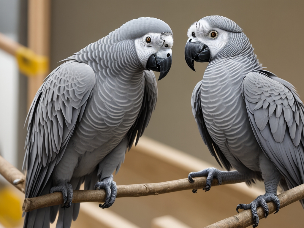 Actieve papegaai